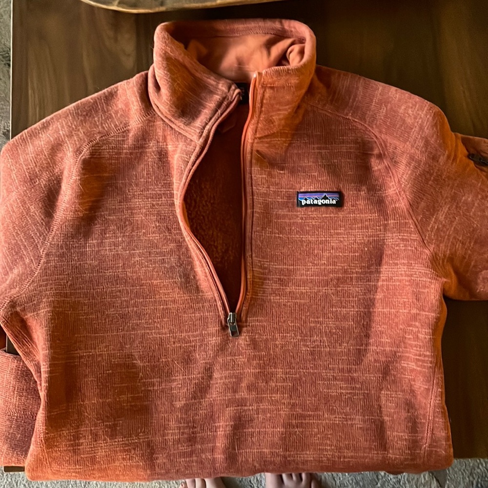 Patagonia 1/4 zip medium better sweater. Beautiful coral color, barely worn